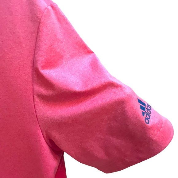 ADIDAS MEN'S GOLF SHORT SLEEVE SHIRT/ L / LT TOMATO RED - Picture 4 of 9